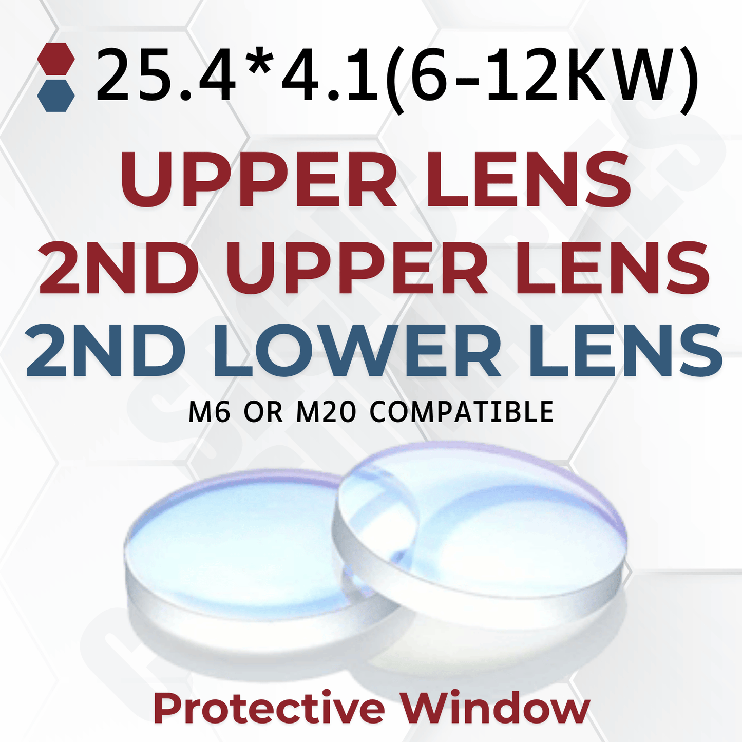6 kW Fiber Laser Protective Windows | BOCI BLT4 Cutting Head Lenses