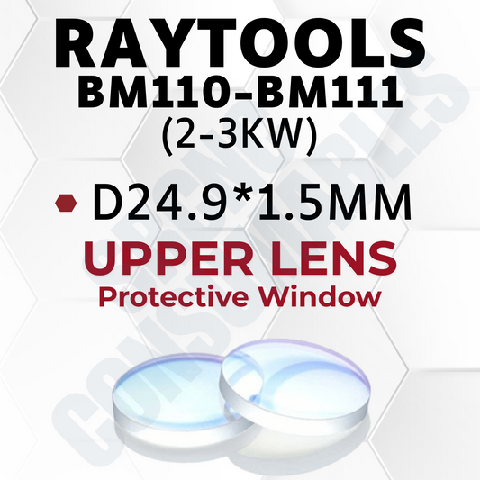2/3 kW Fiber Laser Lens/Protective Window | Raytools BM110-BM111 Series