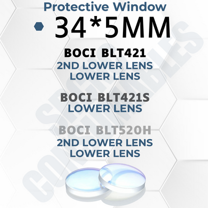Lens/Protective Window |6 kW Fiber Laser| BOCI BLT421/BLT421S/BLT442/BLT520H