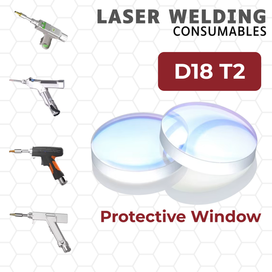 Protective Lens D18*T2/D20*T2/D27*T2 – Quartz Window for Laser Welding Heads