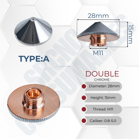 D28 Series A Type Laser Nozzles H15 M11 | BOCI BLT4 Series