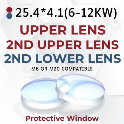 6 kW Fiber Laser Protective Windows | BOCI BLT4 Cutting Head Lenses